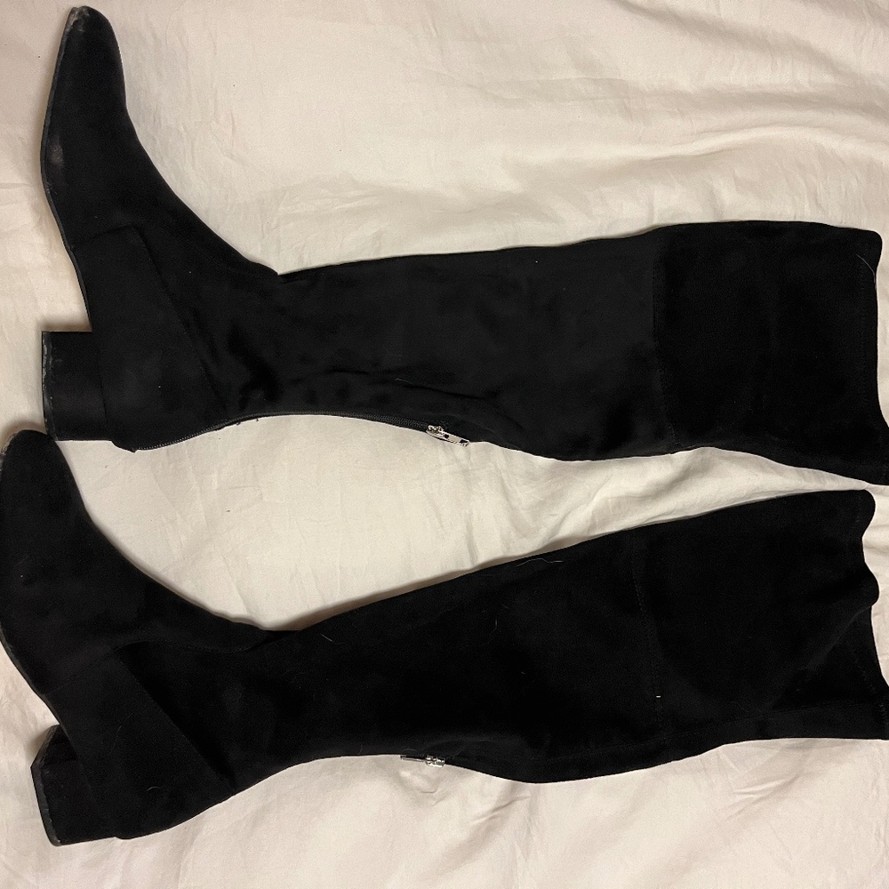Tall black boots